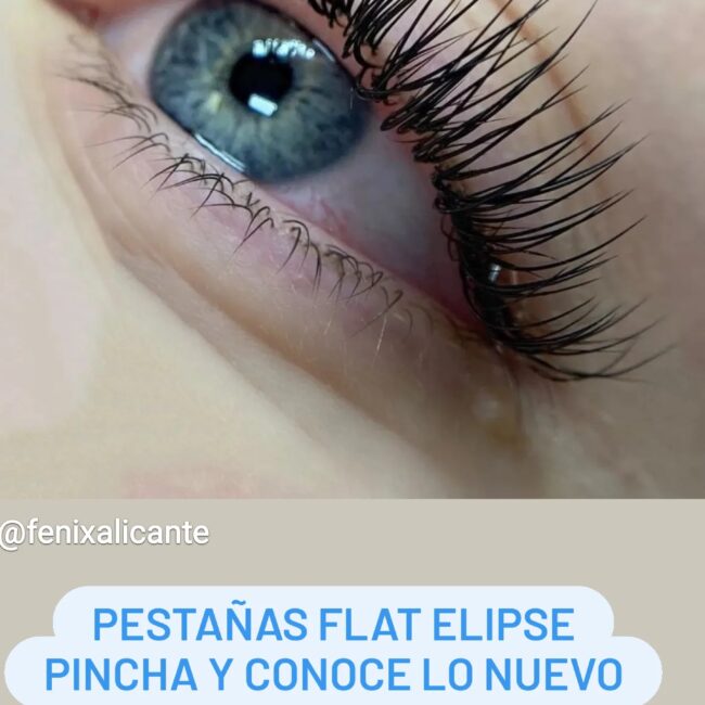 Pestañas flat elipse